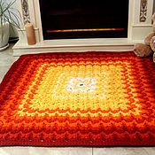 Для дома и интерьера handmade. Livemaster - original item Colorful knitted handmade carpet from cord Italy-2. Handmade.