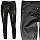 Black leather pants for women, Pants, Pushkino,  Фото №1