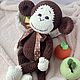 Вязаная игрушка вязаная обезьянка амигуруми. Амигуруми куклы и игрушки. Рыжий кот (магазин вязаных идей). Ярмарка Мастеров.  Фото №6