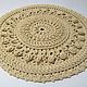  round relief mat Kristina-2. Carpets. knitted handmade rugs (kovrik-makrame). Online shopping on My Livemaster.  Фото №2