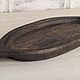 Plate of dark oak ' Boat'. Utensils. Foxwoodrus. Online shopping on My Livemaster.  Фото №2