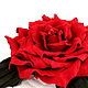 brooch made of leather. Rose ' Isabella'. Brooches. INNA DAWID. Online shopping on My Livemaster.  Фото №2