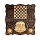 Backgammon carved handmade 'Spider' Art. .018. Backgammon and checkers. Gor 'Derevyannaya lavka'. Интернет-магазин Ярмарка Мастеров.  Фото №2