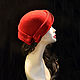 Hat 'Coquette scarlet'. Hats1. Novozhilova Hats. My Livemaster. Фото №6