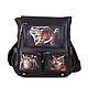 Women's backpack 'Angry cats'. Backpacks. Pelle Volare. My Livemaster. Фото №4