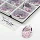 Подвеска кристалл капля, Rose, 22мм, Tanissa Crystals, СТ377, Кристаллы, Санкт-Петербург,  Фото №1