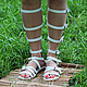 Roman Sandals leather white, Sandals, Moscow,  Фото №1