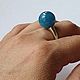 Кольцо с аквамарином "Шарик ". Кольца. Newstylejewelry. Ярмарка Мастеров.  Фото №5