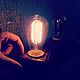Настольная лампа - ночник лофт (Loft), Настольные лампы, Абакан,  Фото №1