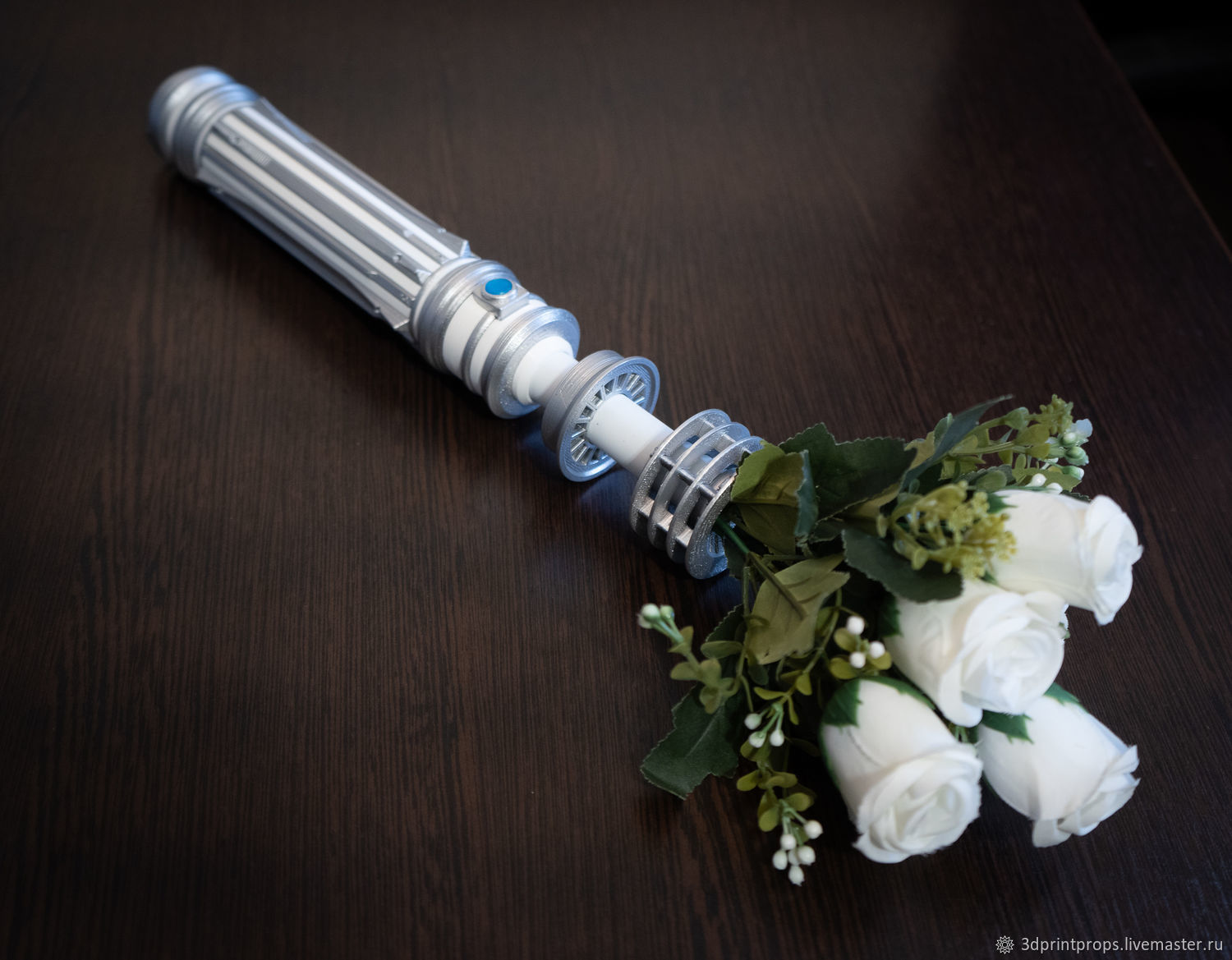 Держатель букета невесты в виде светового меча Леи (Leia lightsaber)) в ...