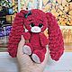  Зайка, Малиновая зайка, Маленькая зайка. Мягкие игрушки. Toys-by-panda. Интернет-магазин Ярмарка Мастеров.  Фото №2