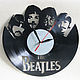 "Beatles" из редкой коллекции виниловых часов. Часы из виниловых пластинок. vinylclock. Интернет-магазин Ярмарка Мастеров.  Фото №2