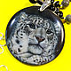  IRBIS – the snow leopard – shaped pendant with lacquer miniature painting. Pendant. lacquer miniature. My Livemaster. Фото №6