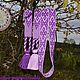 Girdle Femininity lilac-purple. Belts and ribbons. ЛЕЙЛИКА - пояса и очелья для всей семьи. Online shopping on My Livemaster.  Фото №2
