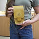 Order Comfortable bag made of thick leather. Изделия из кожи.HAND MADE Чкаловск. Livemaster. . Tablet bag Фото №3