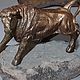 Заказать Золотой телец  из камня на самоцветах. Форудам. Ярмарка Мастеров. . Статуэтка Фото №3