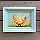 Oil paintings, diptych, 'Chicken stories', framed. Pictures. Zhanne Shepetova. Online shopping on My Livemaster.  Фото №2