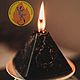 Ведьмина сила. Свеча-пирамида для чистки восковая. Ритуальная свеча. Свечная лавка 'Огневушка-Поскакушка'. Ярмарка Мастеров.  Фото №6