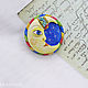 Crescent brooch hand painted. Brooches. vettochka. Online shopping on My Livemaster.  Фото №2