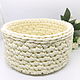 Order Storage basket, interior basket made of knitted yarn. Lace Shawl by Olga. Livemaster. . Basket Фото №3