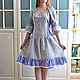 Summer midi dress Summer Lavender in country boho style. Dresses. Kupava - ethno/boho. Online shopping on My Livemaster.  Фото №2
