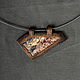 Copper pendant with jasper No. №2, Pendant, Nizhnij Tagil,  Фото №1