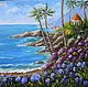 "Summer house by the sea" Oil painting Mediterranean. Pictures. Kind paintings by Irina Belozerova. Online shopping on My Livemaster.  Фото №2