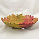 Order Autumn Maple Fruit Bowl. Elena Zaychenko - Lenzay Ceramics. Livemaster. . Bowls Фото №3
