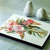 Картины и панно handmade. Livemaster - original item Picture: Pink bouquet. Handmade.