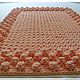 Order Mat rug, crocheted of polyester cord Pink bumps. knitted handmade rugs (kovrik-makrame). Livemaster. . Carpets Фото №3