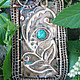 Copper wire wrapped brooch "Blossoming fern". Brooches. IVA rainbow art. My Livemaster. Фото №5