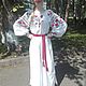 Рубашка женская с вышивкой. Рубашки. Татьяна Анатольевна Котлярова (Marusya-Kuzbass). Интернет-магазин Ярмарка Мастеров.  Фото №2