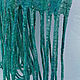 Felted Snood with fringe scarf emerald loop. Snudy1. snezhana-snezhina (snezhanap). My Livemaster. Фото №4