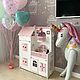 Large Dollhouse 105 cm with light wooden for Barbie, Doll houses, Ivanovo,  Фото №1