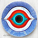  Decorative plate 'Nazar Eye' hand-painted, Plates, Krasnodar,  Фото №1