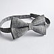 Grey textured tie Harmony / for a wedding in rustic style. Ties. Respect Accessories. Online shopping on My Livemaster.  Фото №2