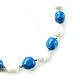 Swarovski Pearl Necklace 'Santorini' bright blue necklace. Necklace. Irina Moro. My Livemaster. Фото №5