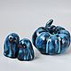 Тыква Хэллоуин синяя. Статуэтки. Мария (Fiolina.ceramics). Ярмарка Мастеров.  Фото №4