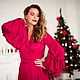 Silk dress ' Raspberry wine'. Dresses. Alexandra Maiskaya. Online shopping on My Livemaster.  Фото №2