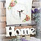 Винтажный набор Home sweet home. Часы классические. Vintage-Market. Интернет-магазин Ярмарка Мастеров.  Фото №2
