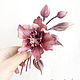 Brooch made of velvet Orchid Pink. Brooches. natalya-4 (natalya-4). Online shopping on My Livemaster.  Фото №2