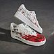 Кастомные кроссовки белые Nike Air Force 1 унисекс ручная роспись. Кроссовки. O-Go-Art.Кастомизация одежды и обуви. Ярмарка Мастеров.  Фото №12