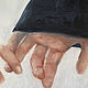 Touch, oil painting on canvas, hands, lovers, love. Pictures. myfoxyart (MyFoxyArt). My Livemaster. Фото №4