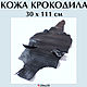 Crocodile skin black (mini) in stock. Leather. BurlakovStraps. Online shopping on My Livemaster.  Фото №2