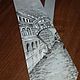 Tie 'the Bridge of sighs. Venice ' hand-painted, Wedding accessories, Chelyabinsk,  Фото №1