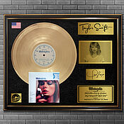 Золотой винил в рамке на заказ Deep Purple Perfect Strangers 1984