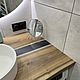 Столешница из массива дерева в ванную. Мебель для ванной. Раковины из натурального камня/слэбы. Ярмарка Мастеров.  Фото №4