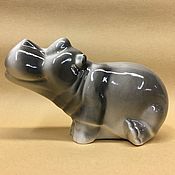 Сувениры и подарки handmade. Livemaster - original item Hippo porcelain piggy bank. Handmade.