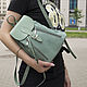 Рюкзак кожаный "Альфонс" (мята), Рюкзаки, Санкт-Петербург,  Фото №1