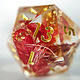 Большой дайс D20 для DnD Заколдованный сад. Фишки и кости. Geek Shelf. Ярмарка Мастеров.  Фото №4